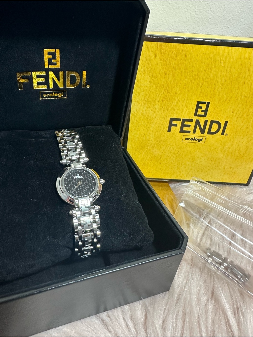 Fendi Women’s Stainless Steel Silver Bracelet Watch